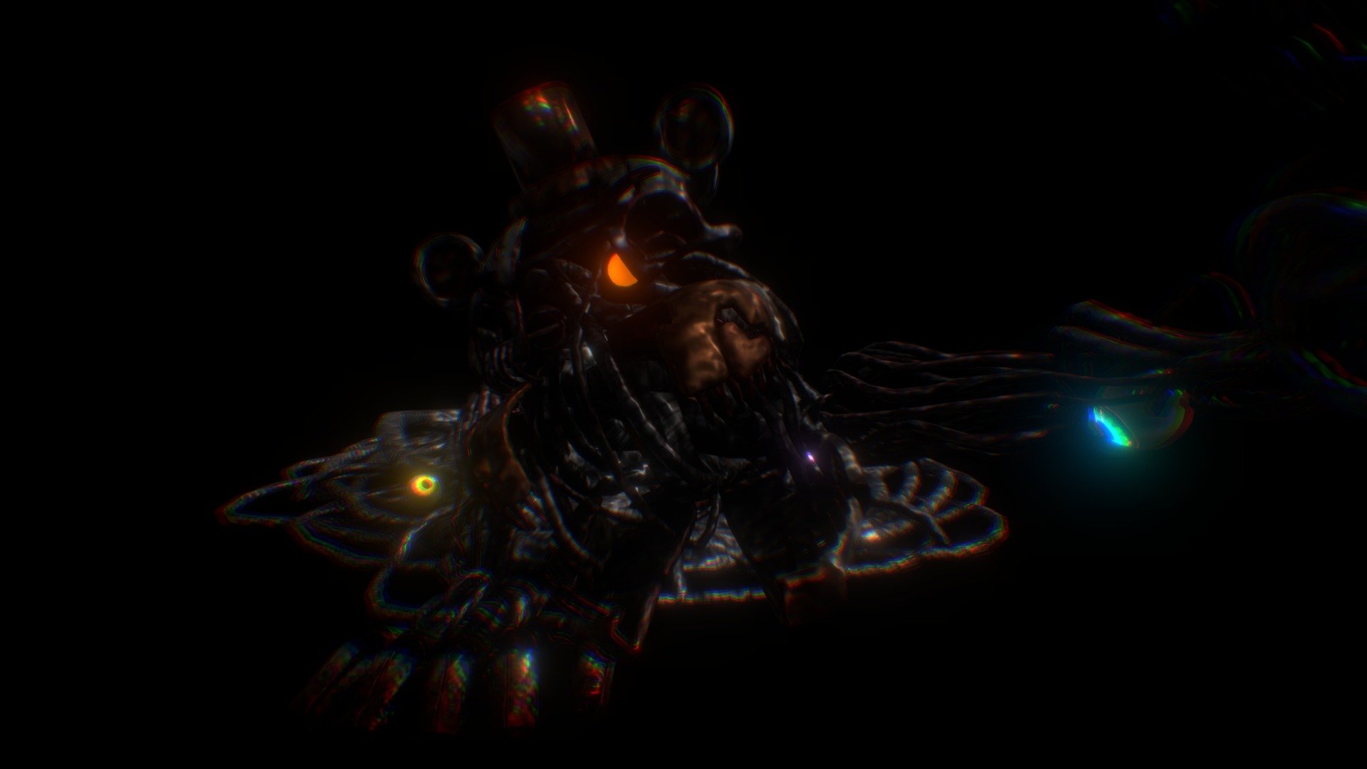 I present to you Molten Freddy. this was extremely hard to make