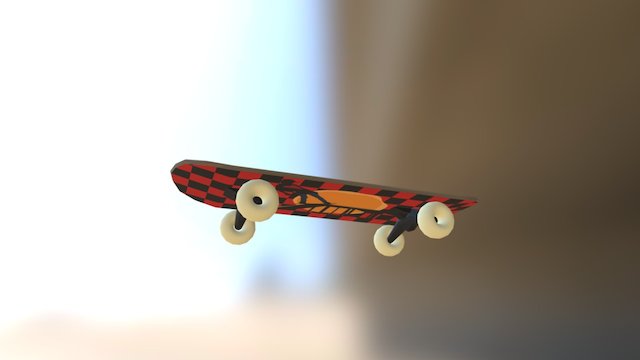 Patineta - SkateBoard LowPoly