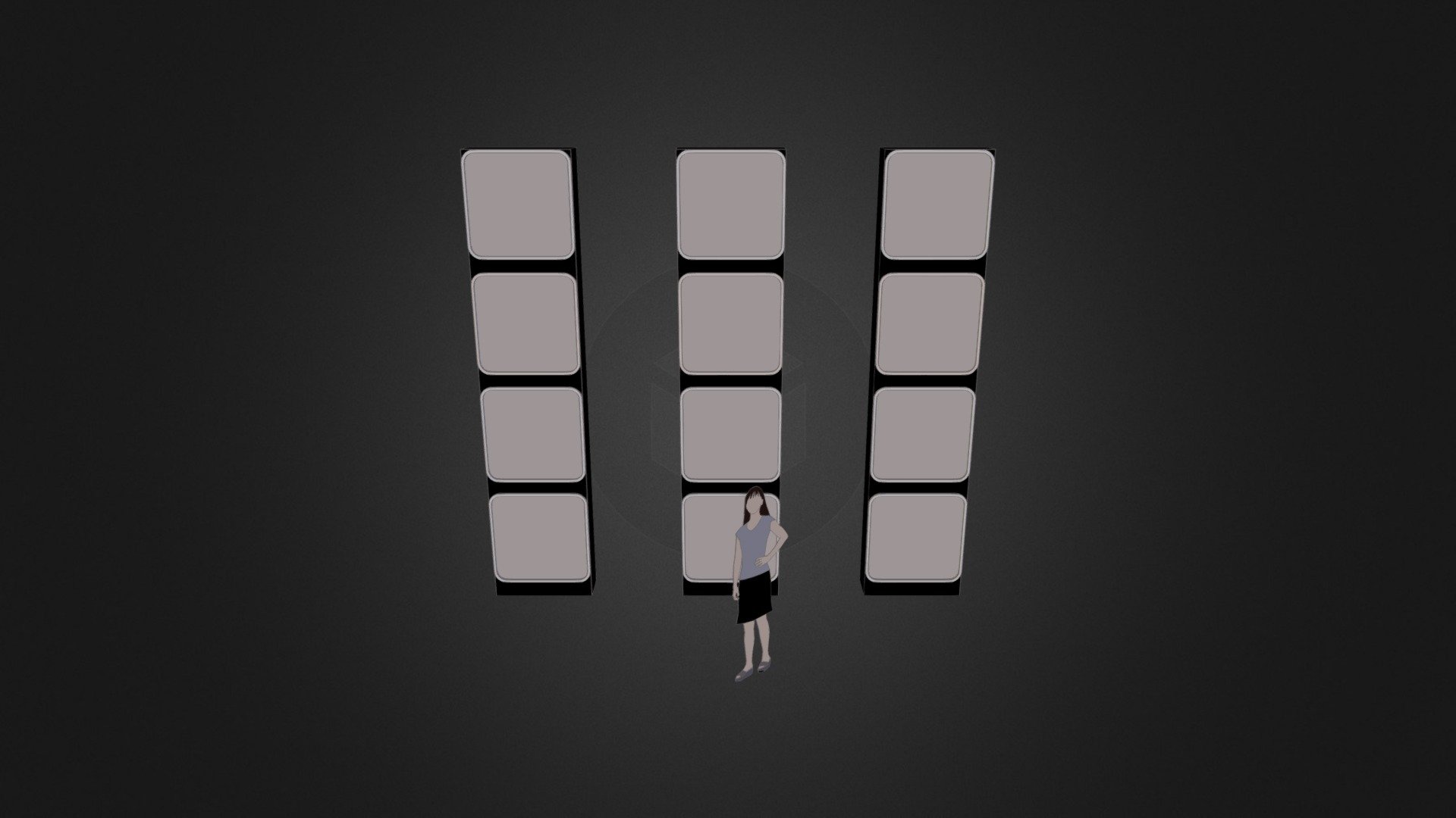 4 Panel Lightbox Column CodeLBOX4PANL 3D model by acme5 [ef9a7db