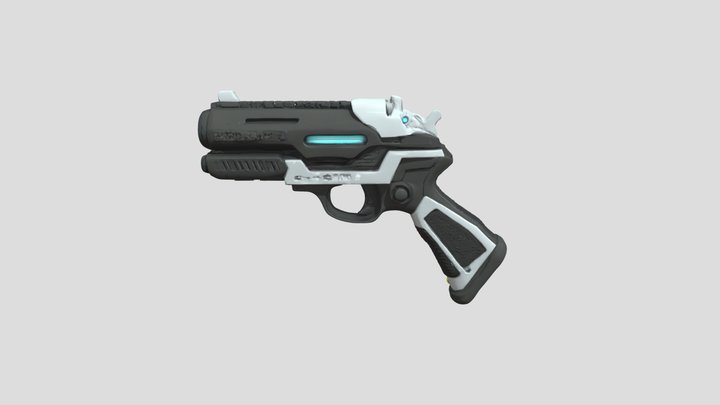 A futuristic gun 3D Model