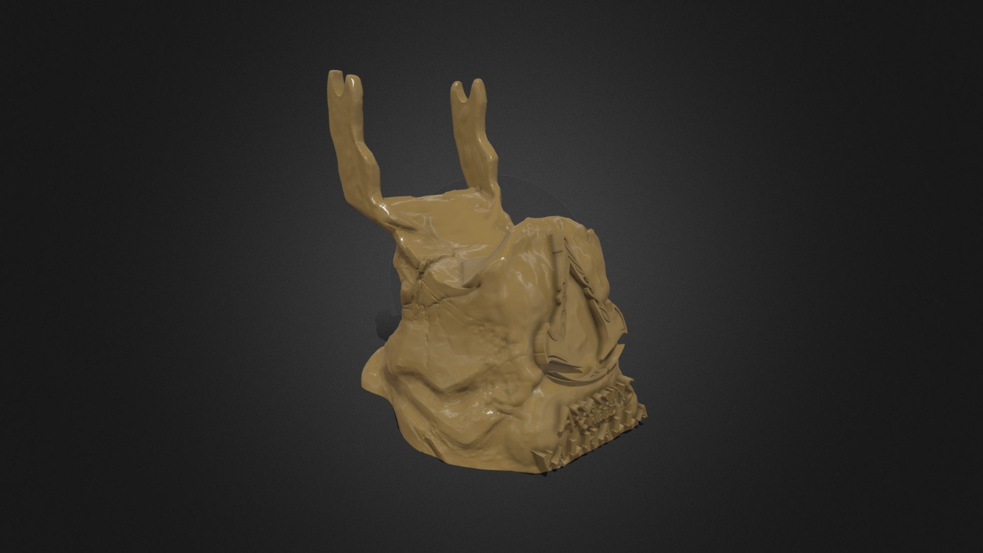 Assassin Creed legendary support_3d print ready - Buy Royalty Free 3D ...