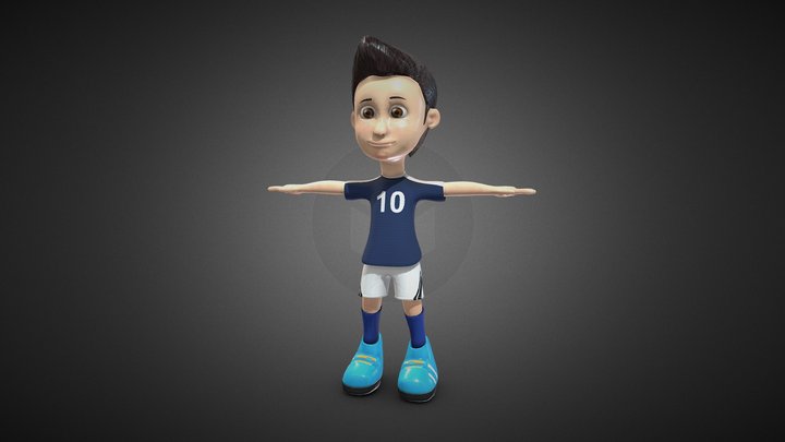 Football Player - France – Free 3D Model STL