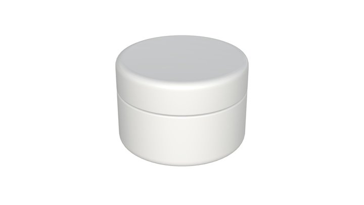 Cream container 2 3D Model