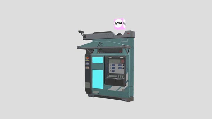 ATM - Cyberpunk 3D Model