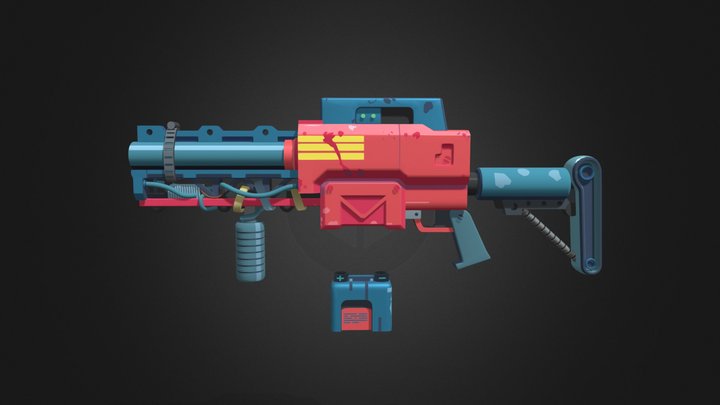Автомат GameDev Legend 3D Model