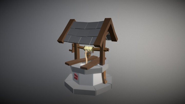 Fuente Lowpoly 3D Model