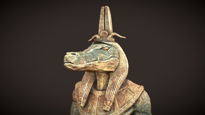 Aegyptiacus Chamber - Sobek Statue 3D Model