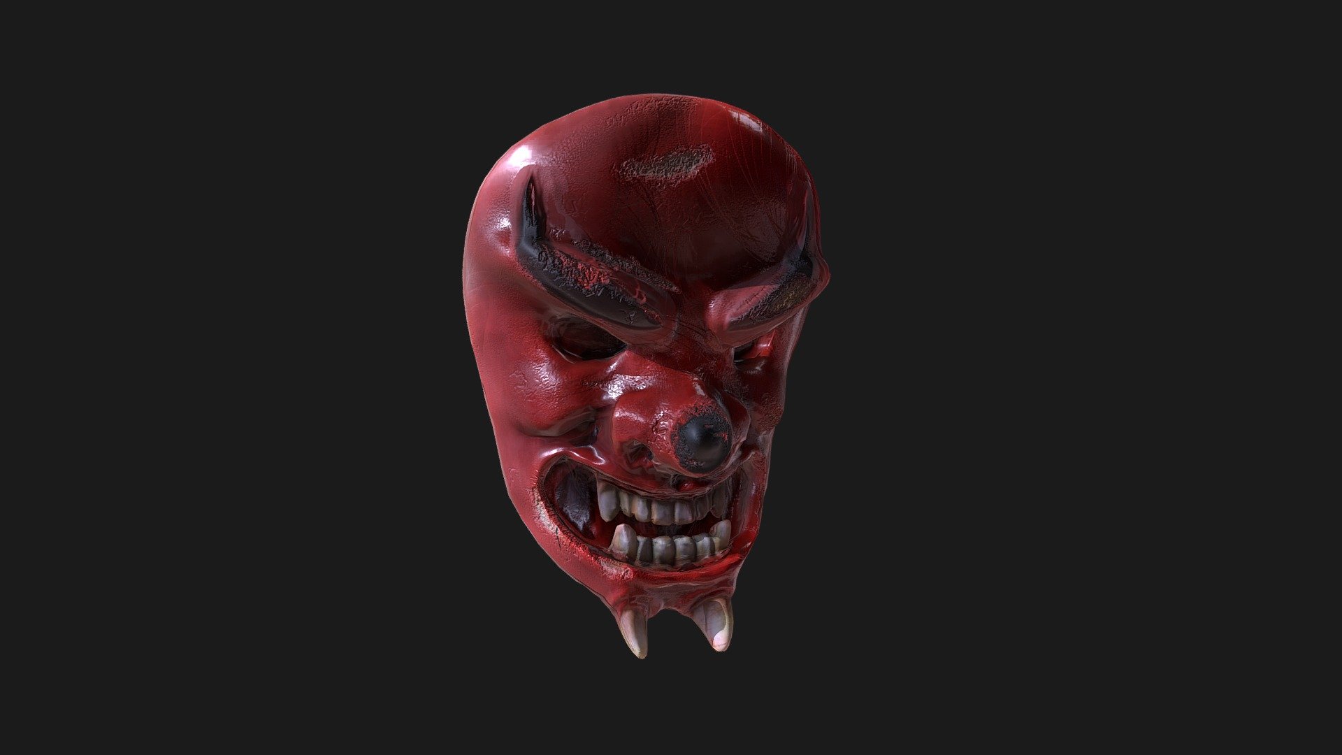 Oni Mask - 3D model by Stuart.Wright [efa06b1] - Sketchfab