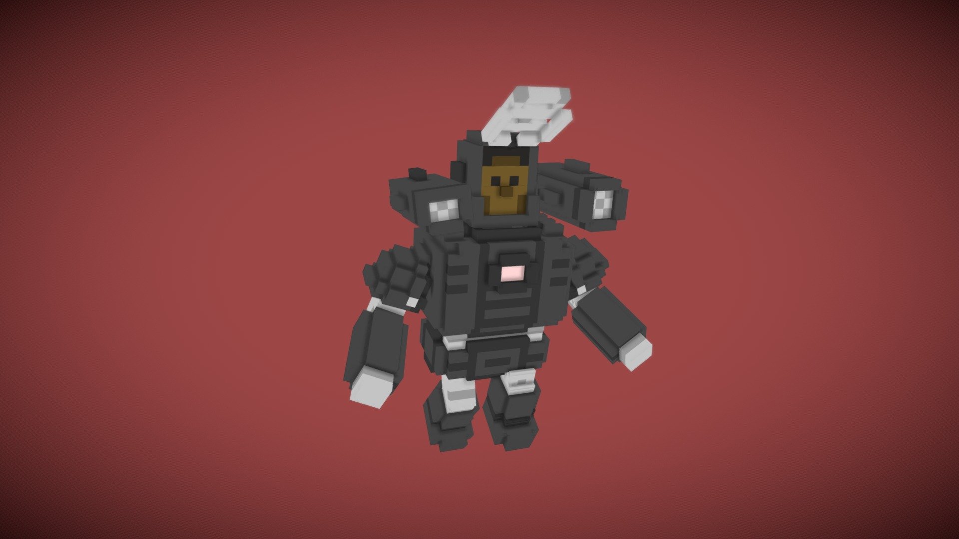 Voxel War Machine animation