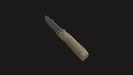 Stone knife for Unity. 3D Model
