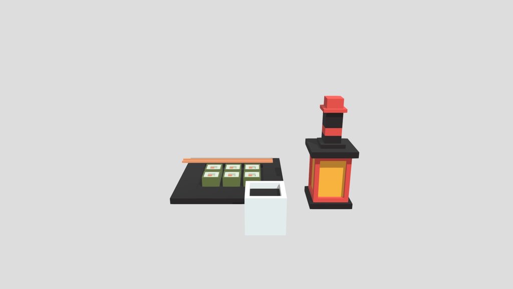 Low Poly Sushi