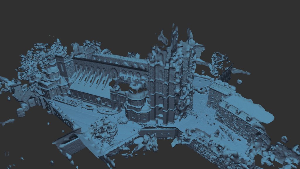 Wrocław Cathedral (outside mesh) - 3DMP Raven