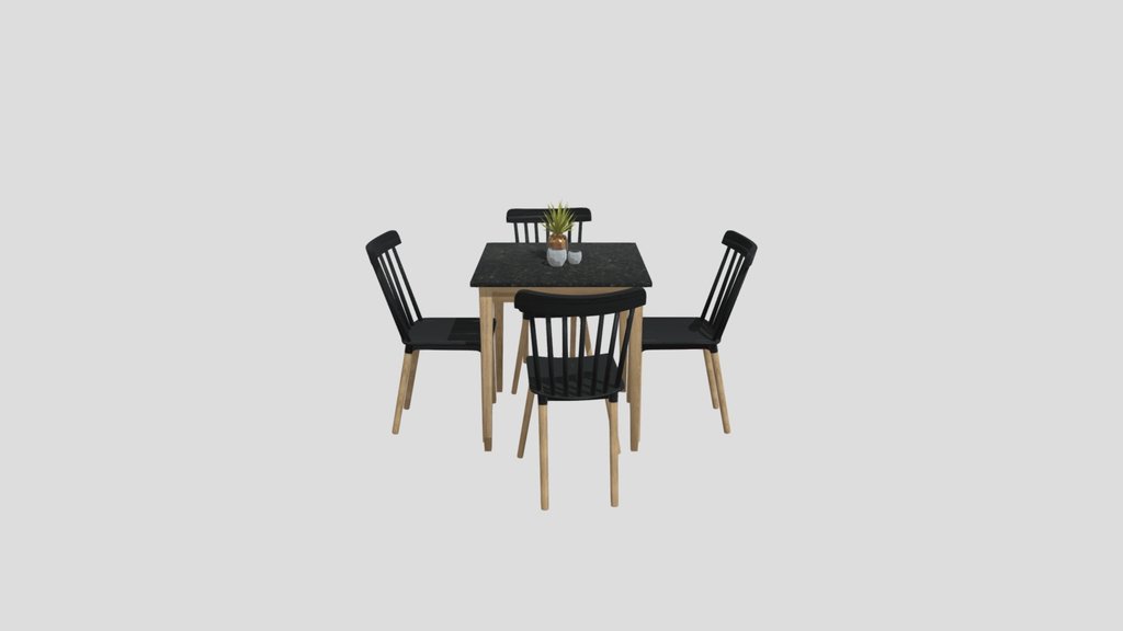 Wooden Table And Chair