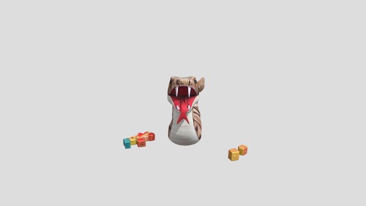Rattlesnake plushie 3D Model