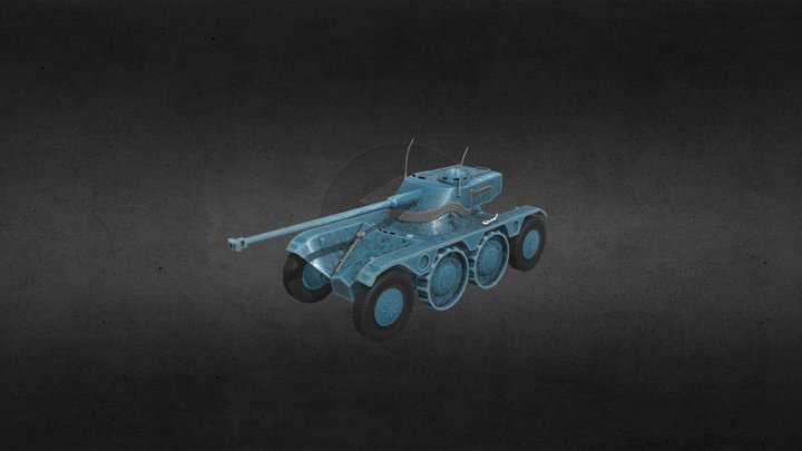 Tank EBR 75 FL 10 Low Poly 3D Model