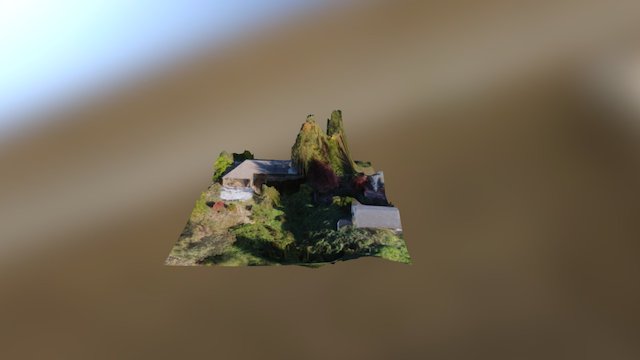 UAV tree landscape 3D Model