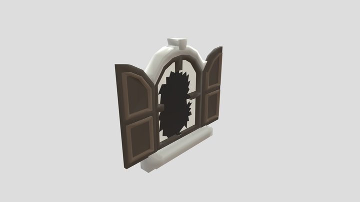 Smaller broken window 3D Model