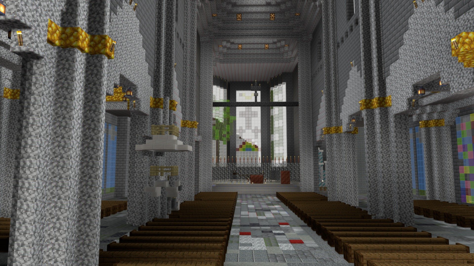 Cathédrale de Fribourg dans Minecraft par Noetic - 3D model by Lesa ...
