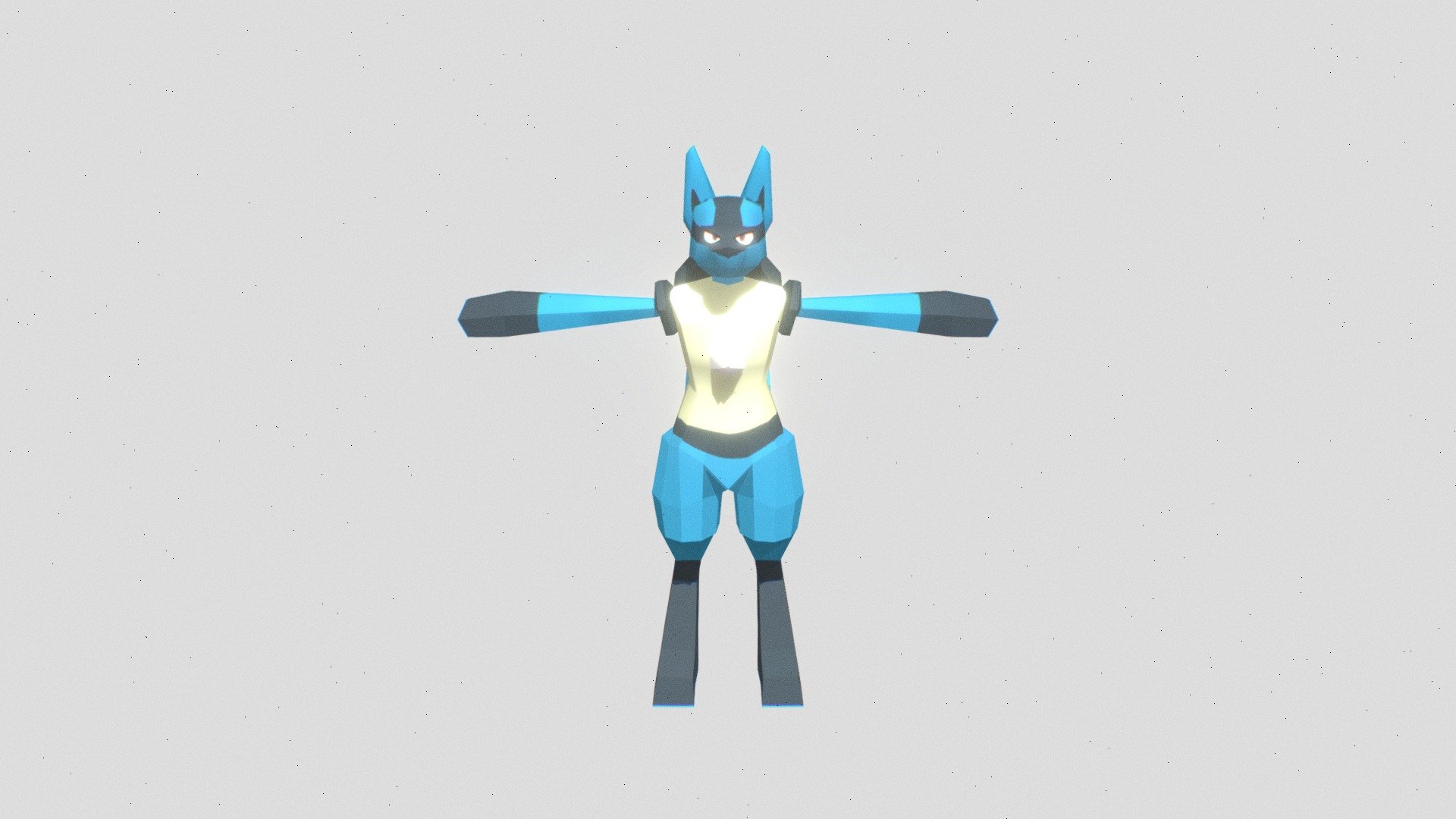 Lucario - Download Free 3d Model By Juan Avila [efa660f] - Sketchfab