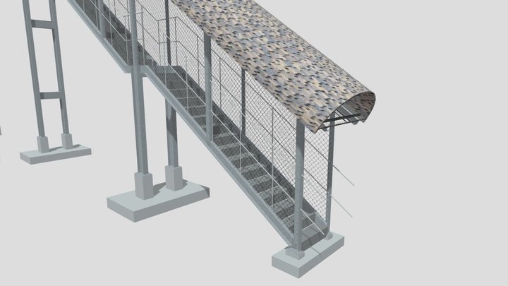 Pedestrian Bridge Trial 3D Model