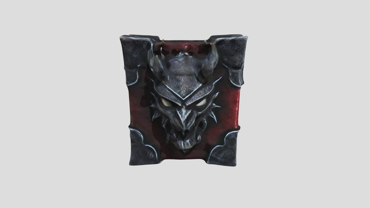 Metal Deamon Head book 3D Model