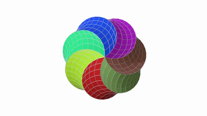 Rhombic Spirallohedron 28 step 4 3D Model