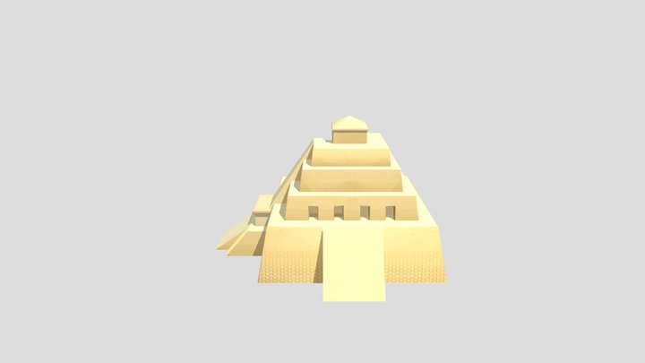 期末作業的神廟 3D Model
