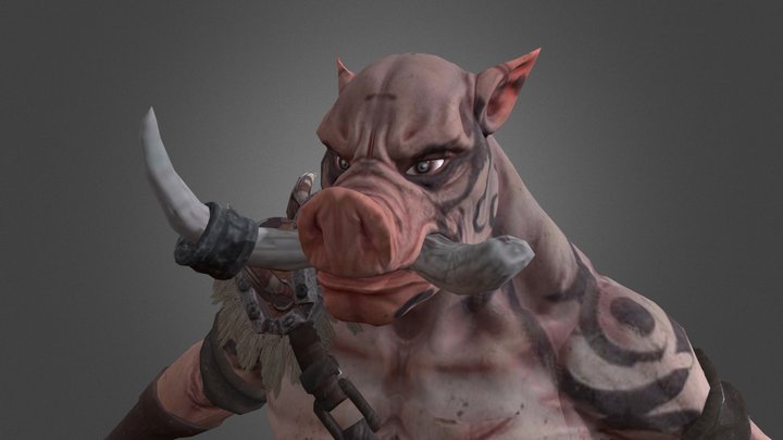Monster Pigman 3D Model