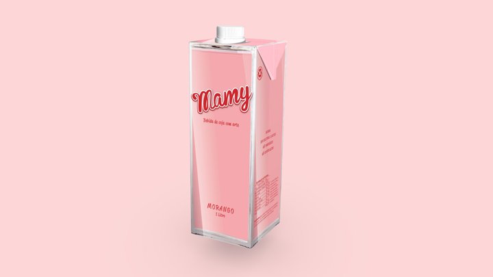 Mamy Tetra Pak "Transparent Glass" 3D Model
