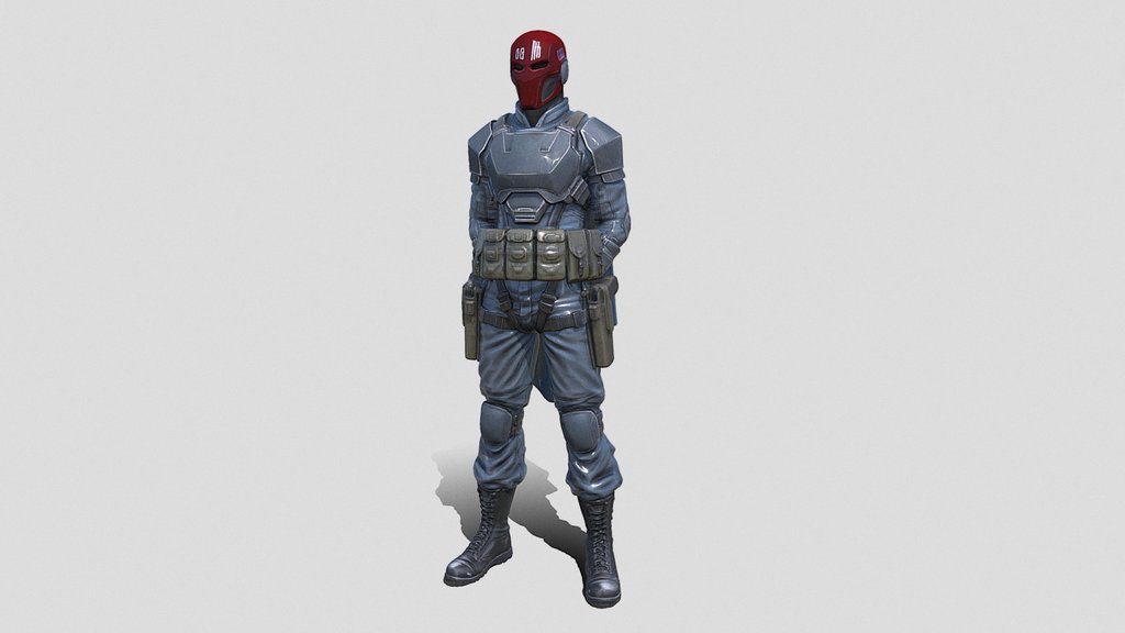 Red Helmet Vanguard