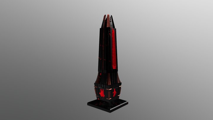 Sci-Fi Obelisk 3D Model