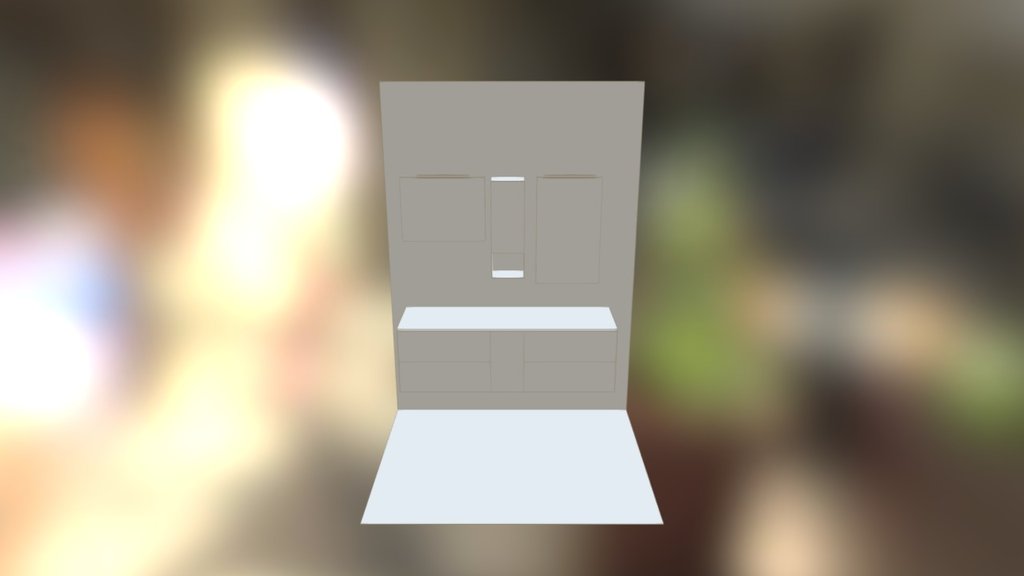 Mobile bagno doppio lavabo integrato