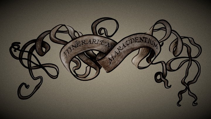 Marauders Map Banner 3D Model