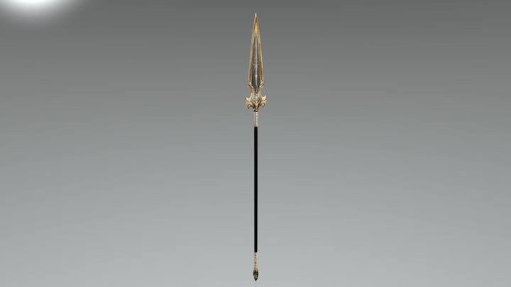 Golden Spear 3D Model