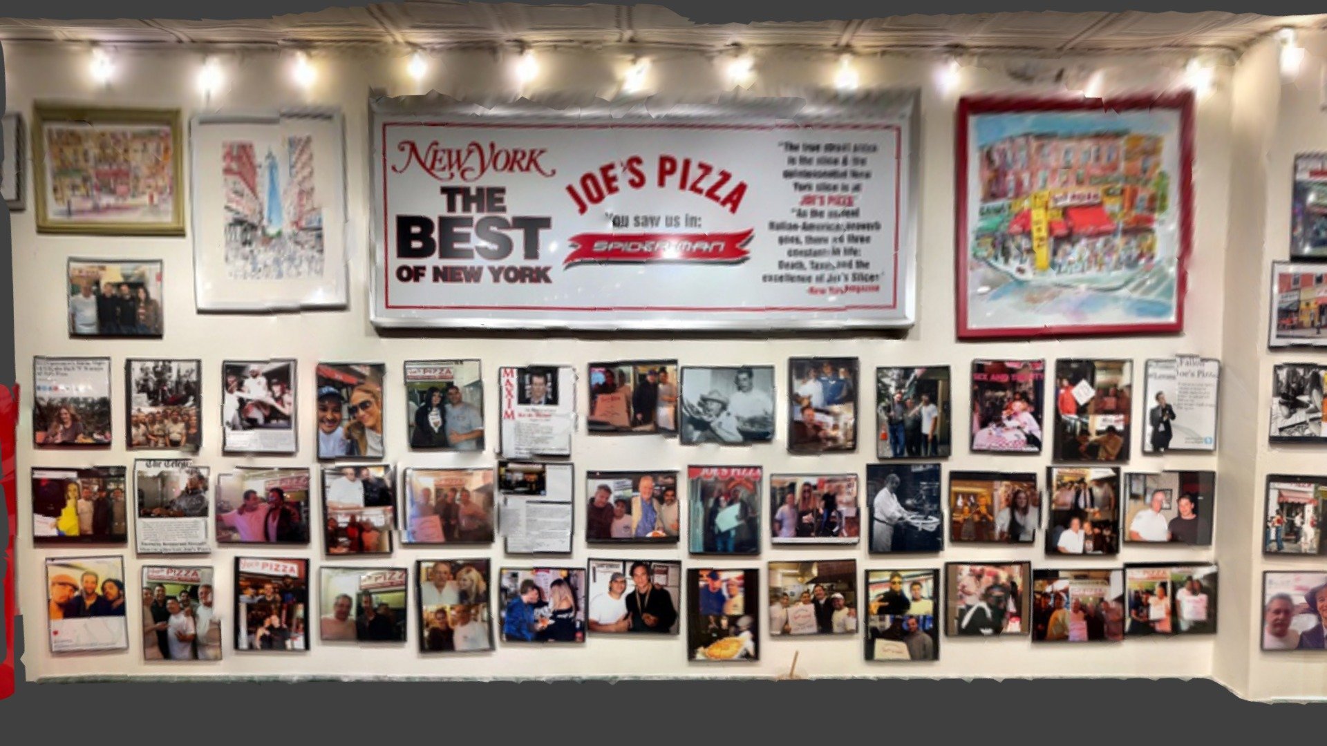 Joes Pizza Wall of Fame