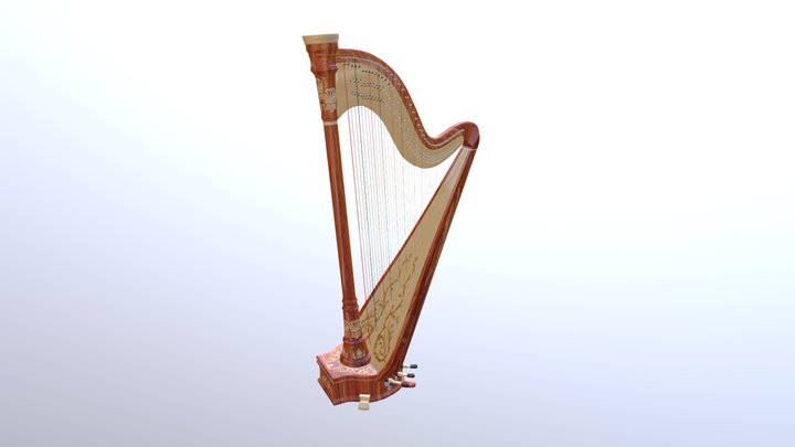 Harp Merge 3D Model