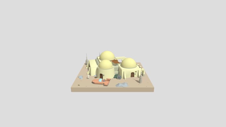 Simple Scene Fixed 3D Model