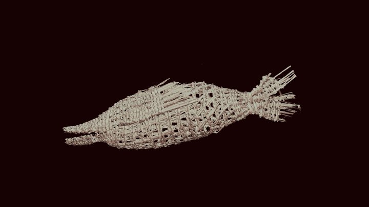 Cetáceo - Artesanía en junquillo de Guaitecas 3D Model