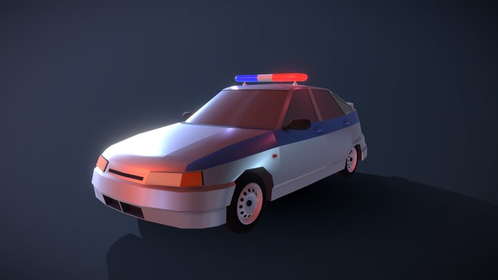 Russian Police Car 3D Model