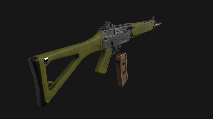 Sig 550 3D Model