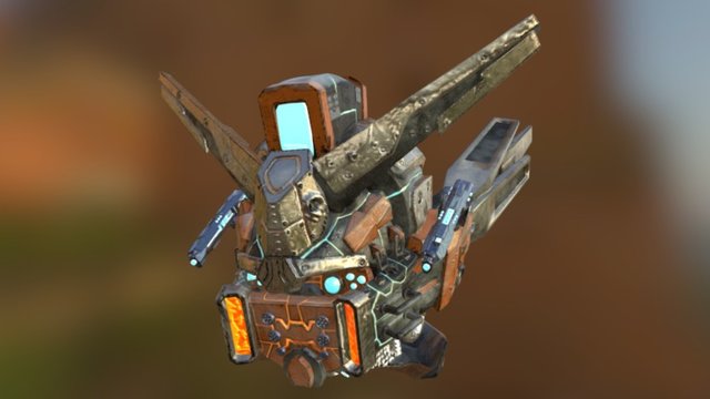 Gundam Head 3D Model