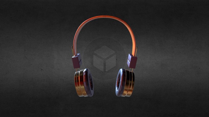 Headphones retopology 3D Model
