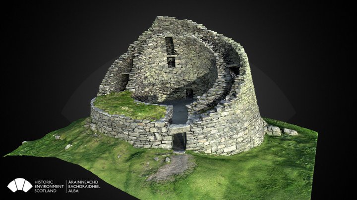 Dun Carloway 3D Model