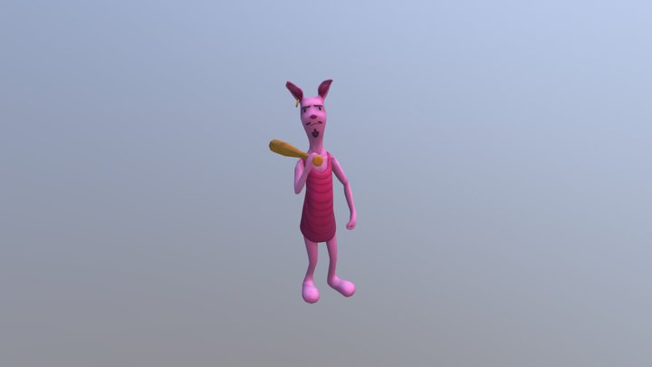 Gangster Pigglet 3D Model