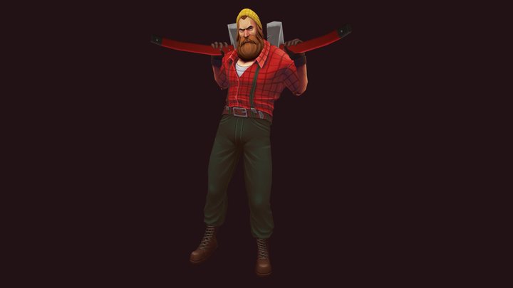 Axeman 3D Model