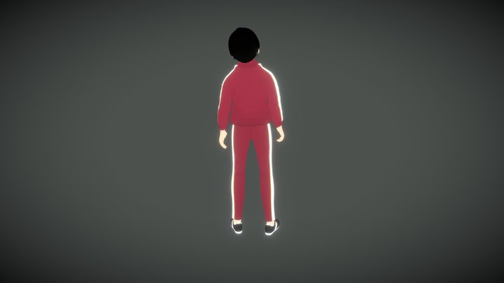 RIGGED ANIME MALE CHARACTER-1 3D Model
