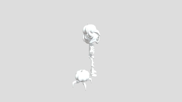 Skeleton  pumpkin 3D Model