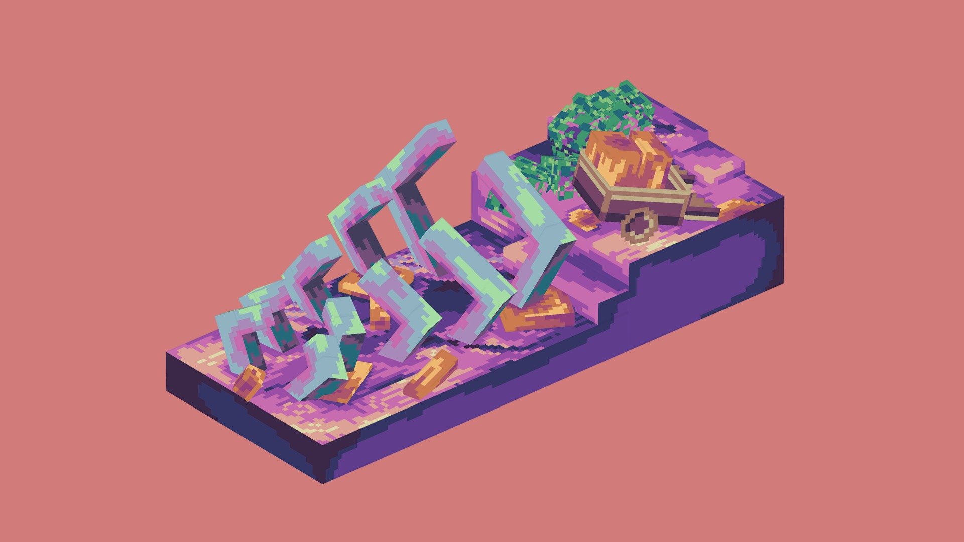 Isometric Fossil — Sketchfab embed 3D viewer