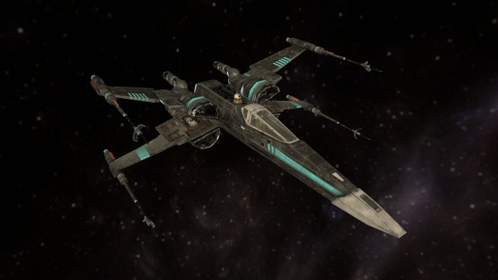 X-wing 3D Model