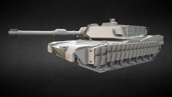 WIP - Abrams M1A2 TUSK 2 – Kostenloses 3D-Modell STL